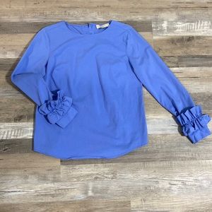Michael by Michael Kors Blue Blouse Size S
